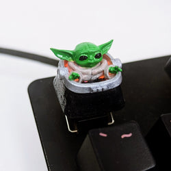 baby yoda-grogu-mandalorian-artisan-keycap