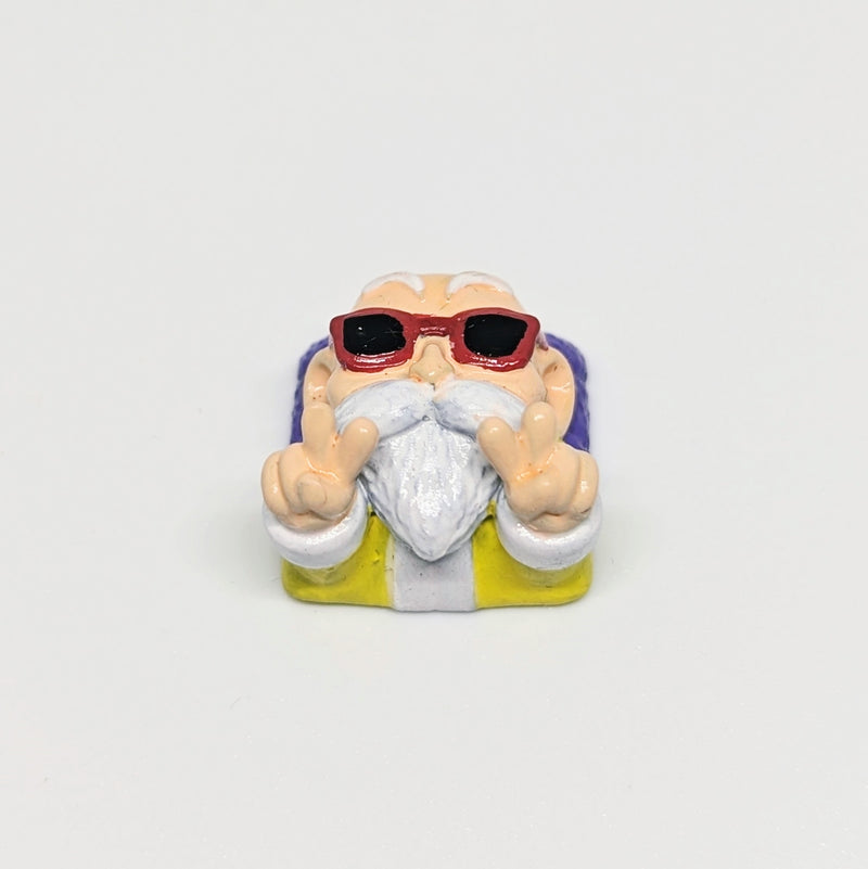 master roshi-dragon ball-dbz-artisan-keycap