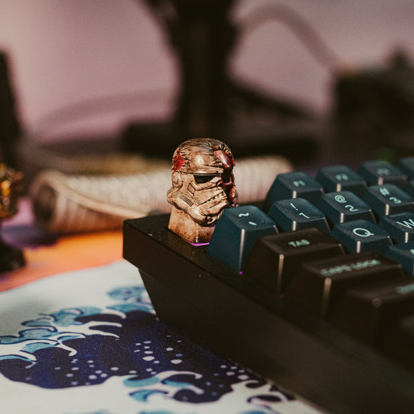 storm trooper-skull-artisan-keycap